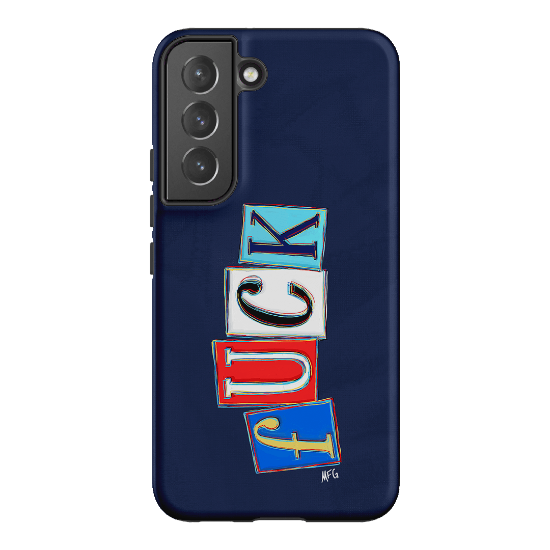 Lil Fcks Blue Printed Phone Cases Samsung Galaxy S22 Plus / Armoured by Margarbs Art - The Dairy
