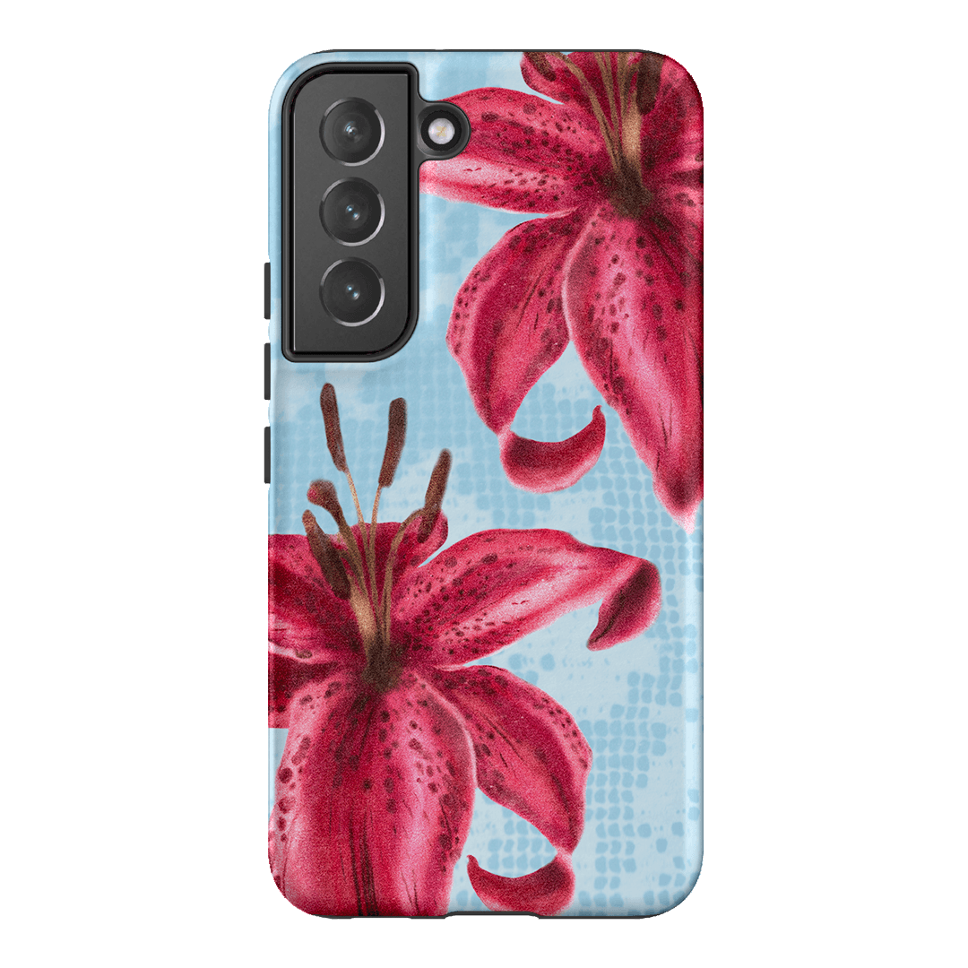 Lillies Printed Phone Cases Samsung Galaxy S22 Plus / Armoured by Sally Hungerford - The Dairy