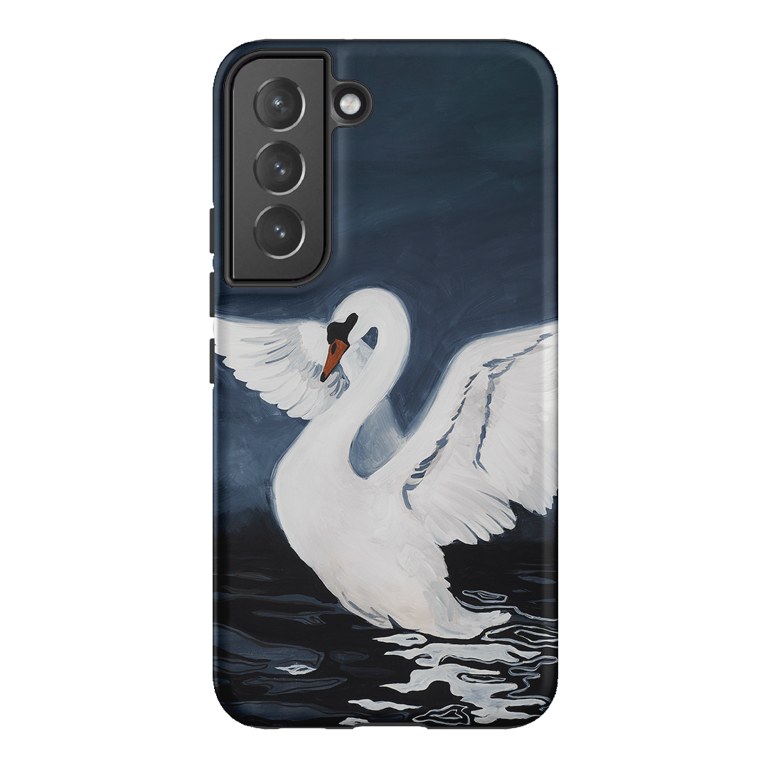 Midnight Swan Printed Phone Cases Samsung Galaxy S22 Plus / Armoured by Lisa Hu - The Dairy
