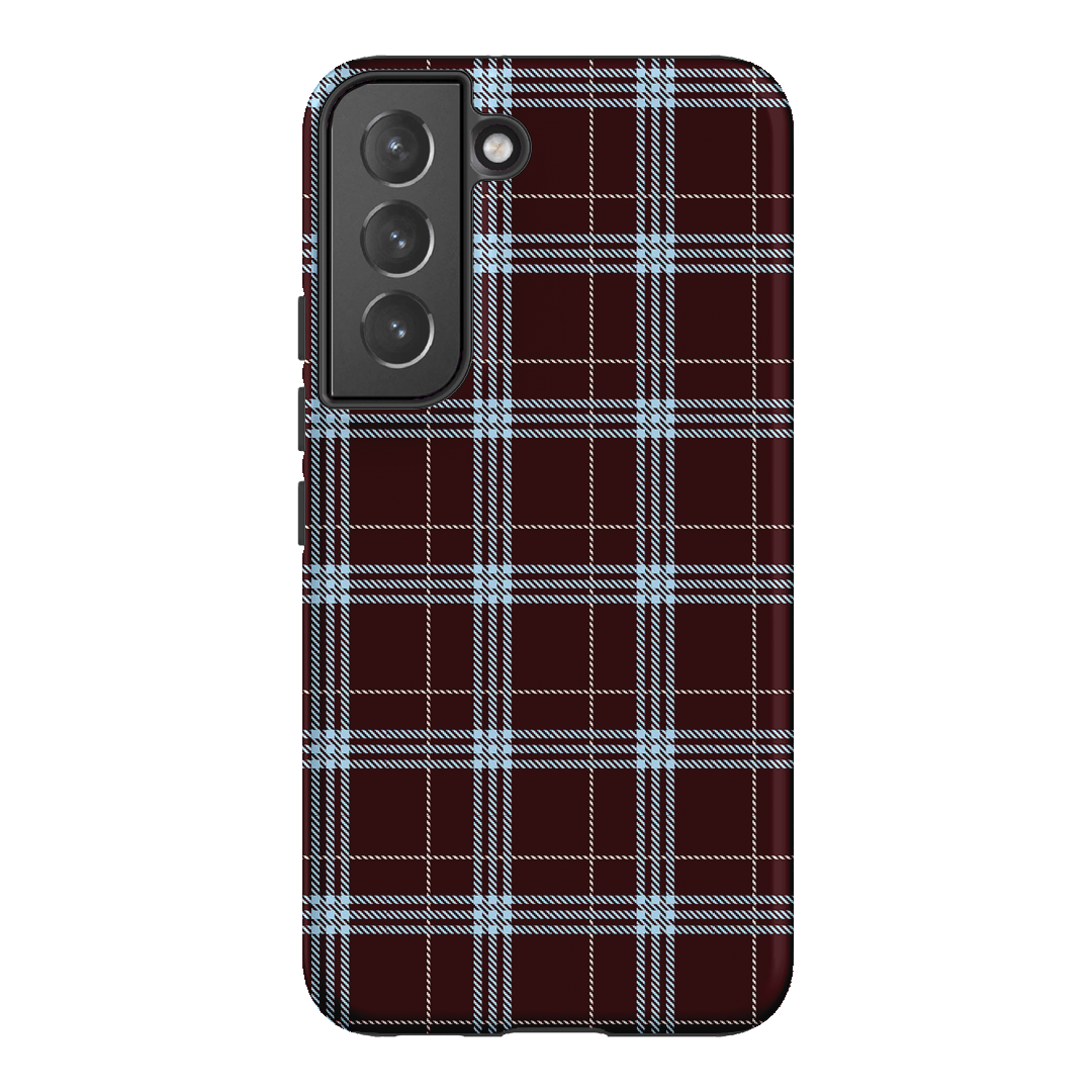 Mocha Plaid Printed Phone Cases Samsung Galaxy S22 Plus / Armoured by The Dairy - The Dairy