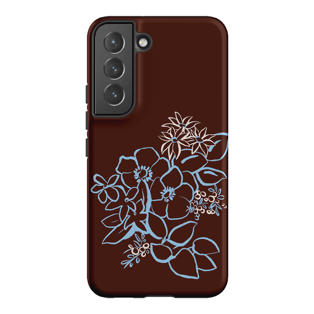 Mocha Posy Printed Phone Cases Samsung Galaxy S22 Plus / Armoured by Typoflora - The Dairy