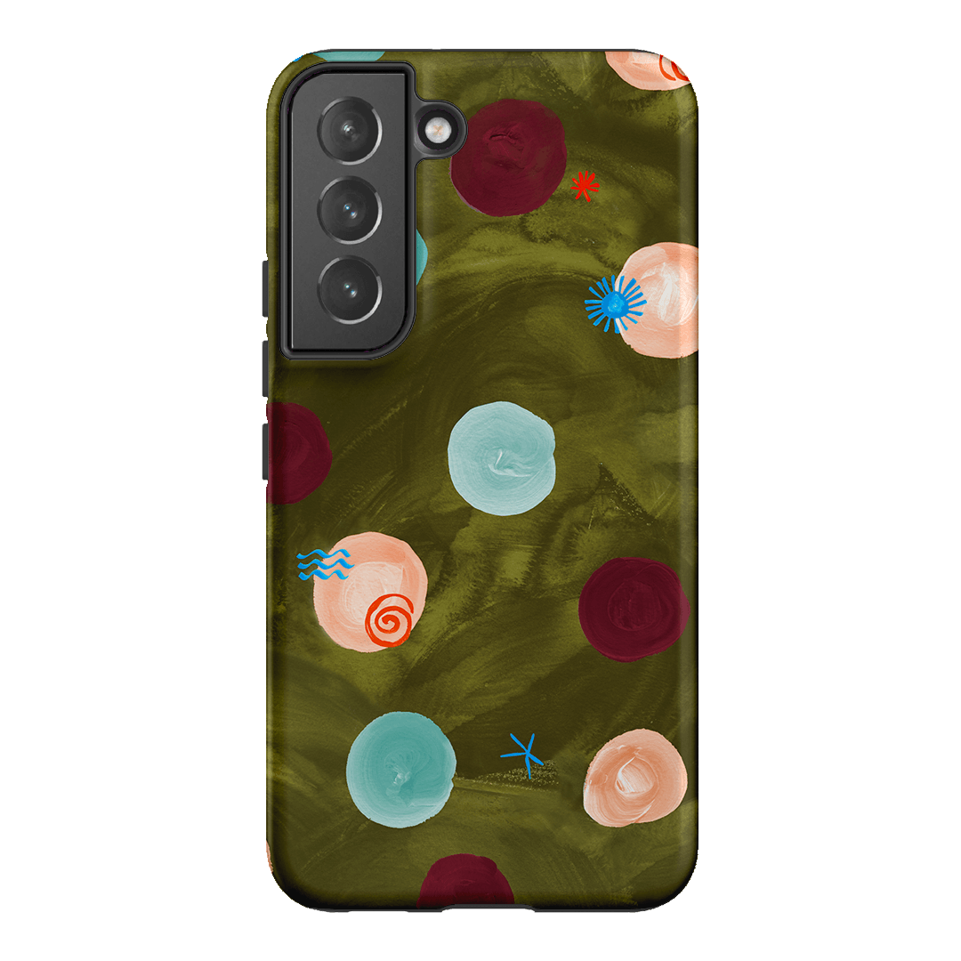 Olive Spot Printed Phone Cases Samsung Galaxy S22 Plus / Armoured by Charlie Taylor - The Dairy