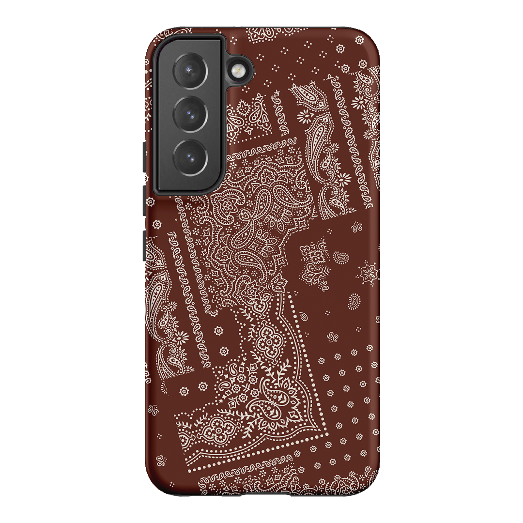 Paisley Cinnamon Printed Phone Cases Samsung Galaxy S22 Plus / Armoured by The Dairy - The Dairy