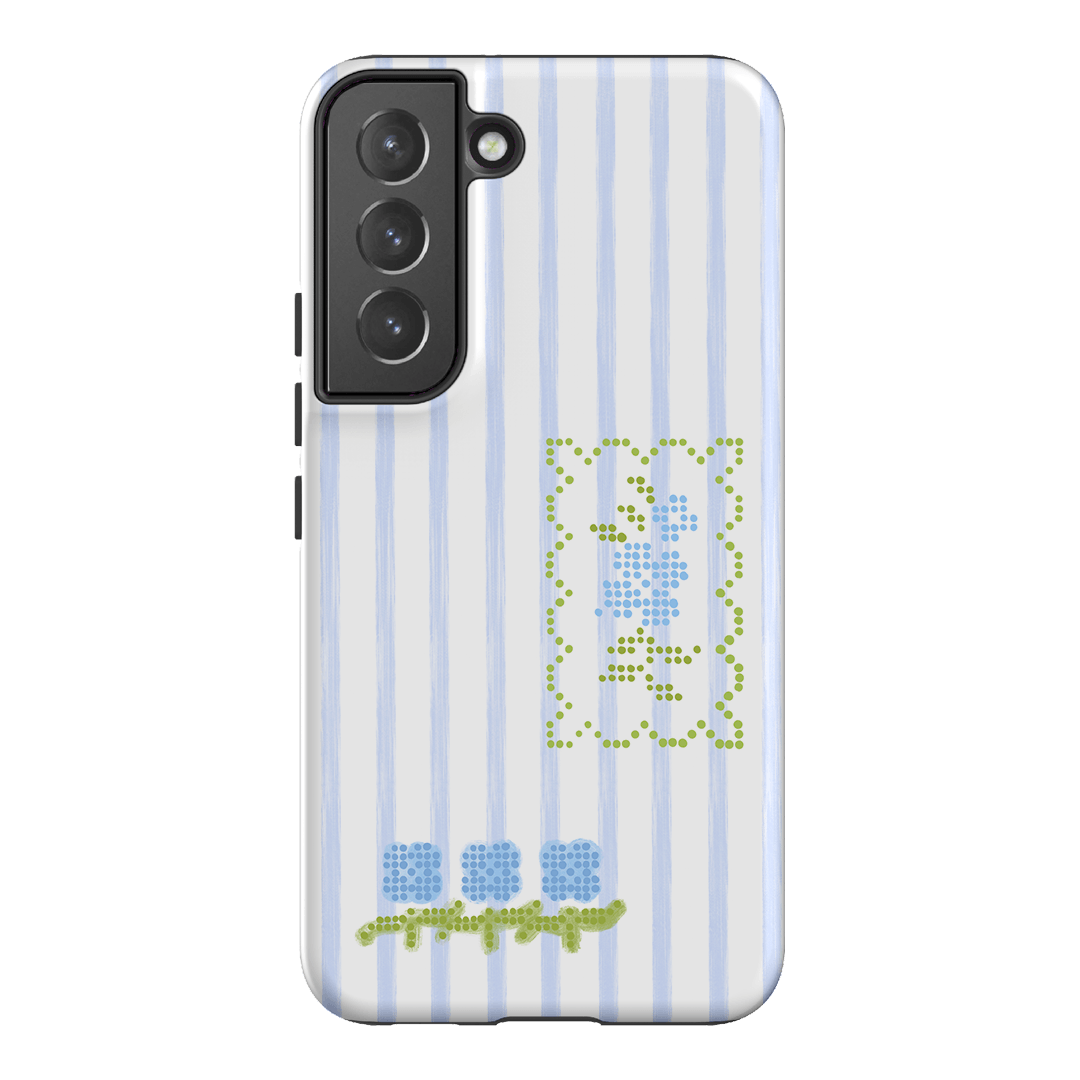 Patchwork Blue Printed Phone Cases Samsung Galaxy S22 Plus / Armoured by Kayla Carr - The Dairy