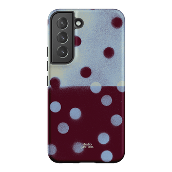 Plum Polka Dot Printed Phone Cases Samsung Galaxy S22 Plus / Armoured by Jasmine Dowling - The Dairy