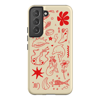 Spiced Cowboy Cream Printed Phone Cases Samsung Galaxy S22 Plus / Armoured by Easty Beasty - The Dairy