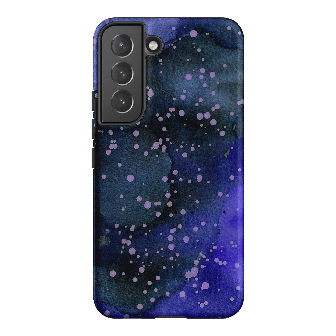 Spotty Navy Printed Phone Cases Samsung Galaxy S22 Plus / Armoured by The Dairy - The Dairy