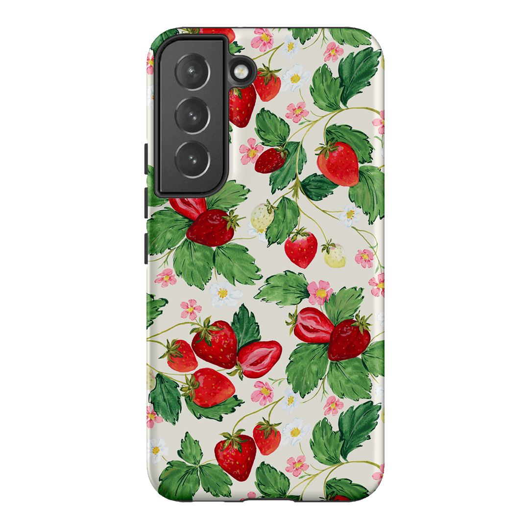Strawberry Patch Printed Phone Cases Samsung Galaxy S22 Plus / Armoured by Ellie Mae - The Dairy