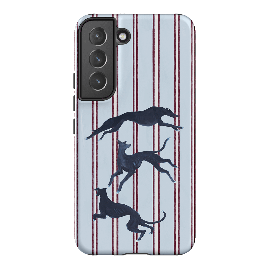 Stripey Hounds Printed Phone Cases Samsung Galaxy S22 Plus / Armoured by Lisa Hu - The Dairy