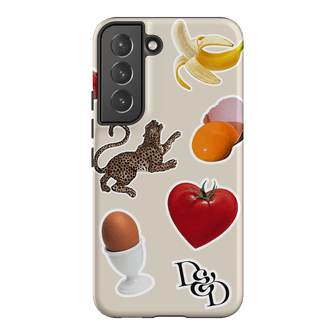 Sunday Stickers Cream Printed Phone Cases Samsung Galaxy S22 Plus / Armoured by Desmond & Dempsey - The Dairy
