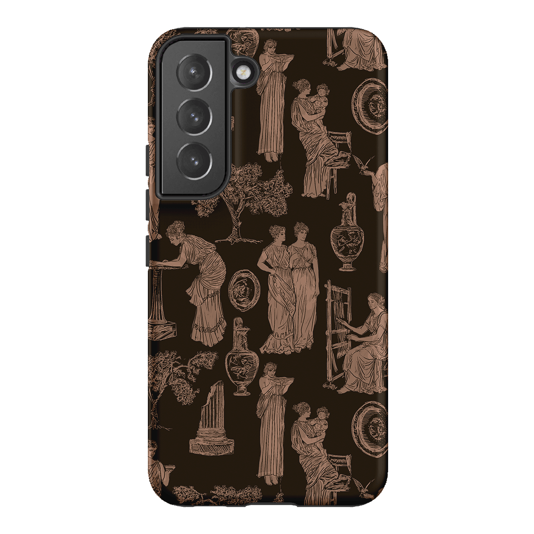 Symposium Burnt Umber Printed Phone Cases Samsung Galaxy S22 Plus / Armoured by Veronica Tucker - The Dairy
