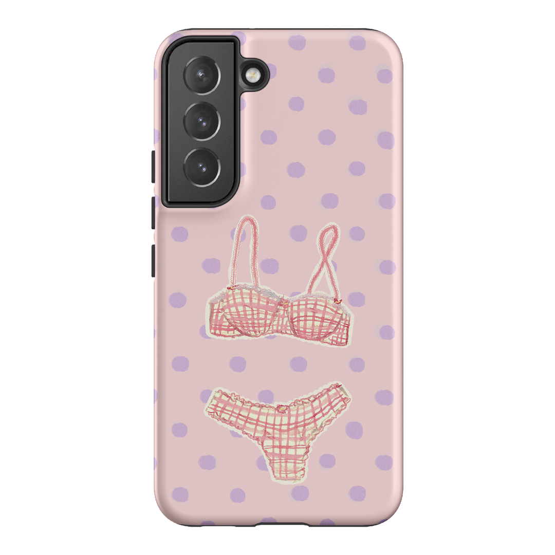 Vintage Gingham Printed Phone Cases Samsung Galaxy S22 Plus / Armoured by Kayla Carr - The Dairy