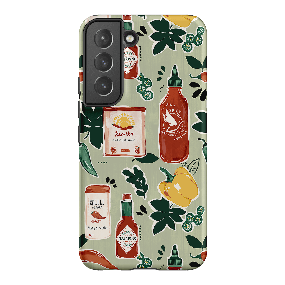 Chilli Pepper Printed Phone Cases Samsung Galaxy S22 Plus / Armoured by Charlie Taylor - The Dairy