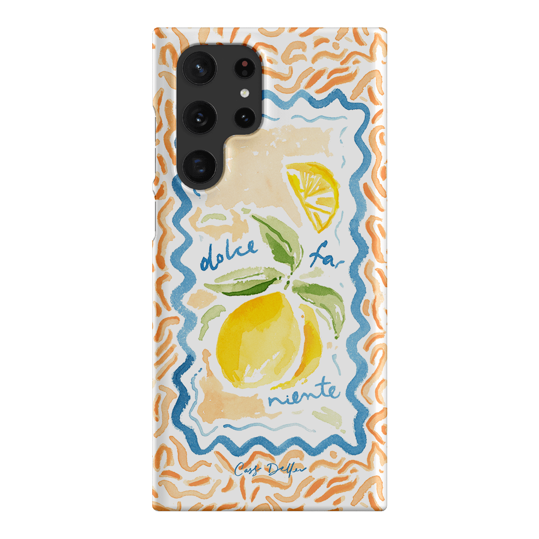 Dolce Far Niente Printed Phone Cases Samsung Galaxy S22 Ultra / Snap by Cass Deller - The Dairy