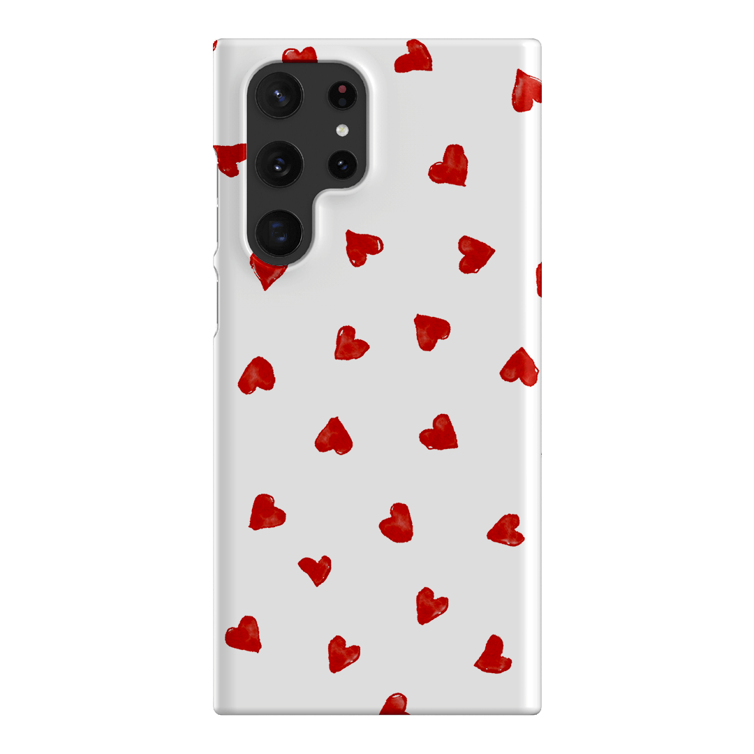 Love Hearts Printed Phone Cases Samsung Galaxy S22 Ultra / Snap by Oak Meadow - The Dairy