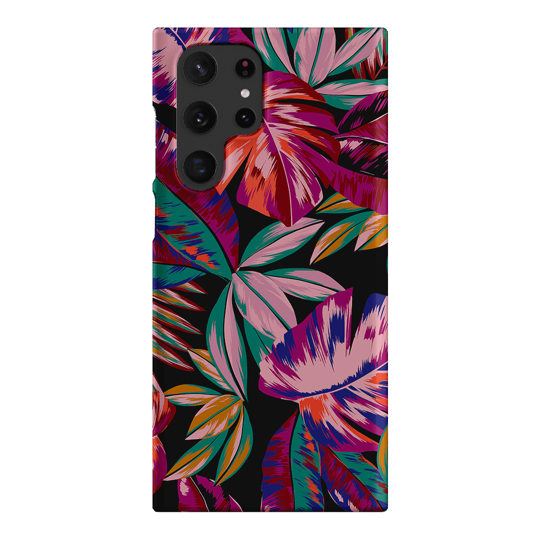 Midnight Palm Printed Phone Cases Samsung Galaxy S22 Ultra / Snap by Charlie Taylor - The Dairy