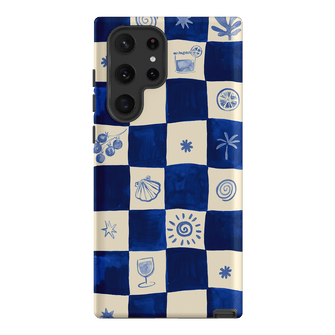Afternoon Mezze Azure Printed Phone Cases Samsung Galaxy S22 Ultra / Armoured by Charlie Taylor - The Dairy