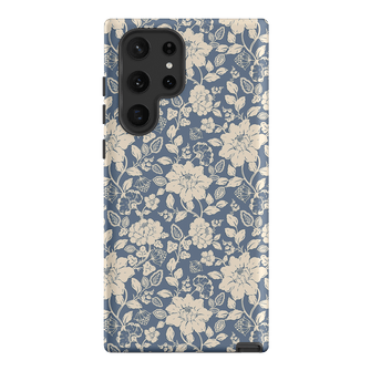 Blue Garden Printed Phone Cases Samsung Galaxy S22 Ultra / Armoured by Kasiags Art - The Dairy