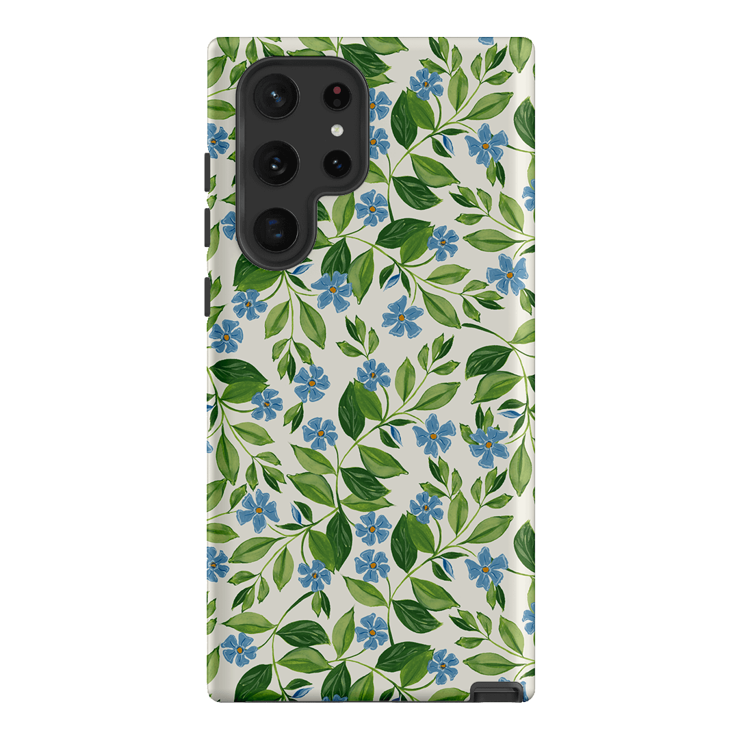 Blue Vines Printed Phone Cases Samsung Galaxy S22 Ultra / Armoured by Ellie Mae - The Dairy