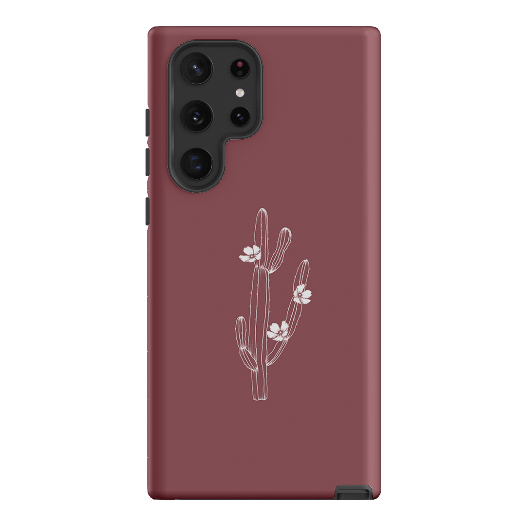 Cactus Flower Printed Phone Cases Samsung Galaxy S22 Ultra / Armoured by Typoflora - The Dairy