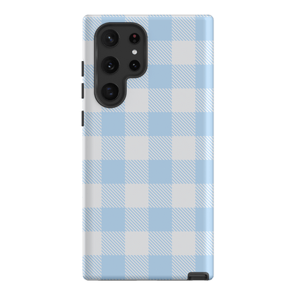 Cloud Plaid Printed Phone Cases Samsung Galaxy S22 Ultra / Armoured by The Dairy - The Dairy