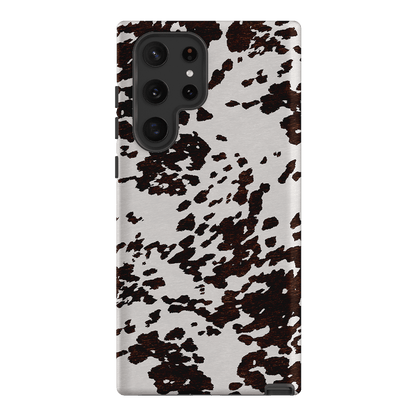 Cowhide Charm Printed Phone Cases Samsung Galaxy S22 Ultra / Armoured by The Dairy - The Dairy