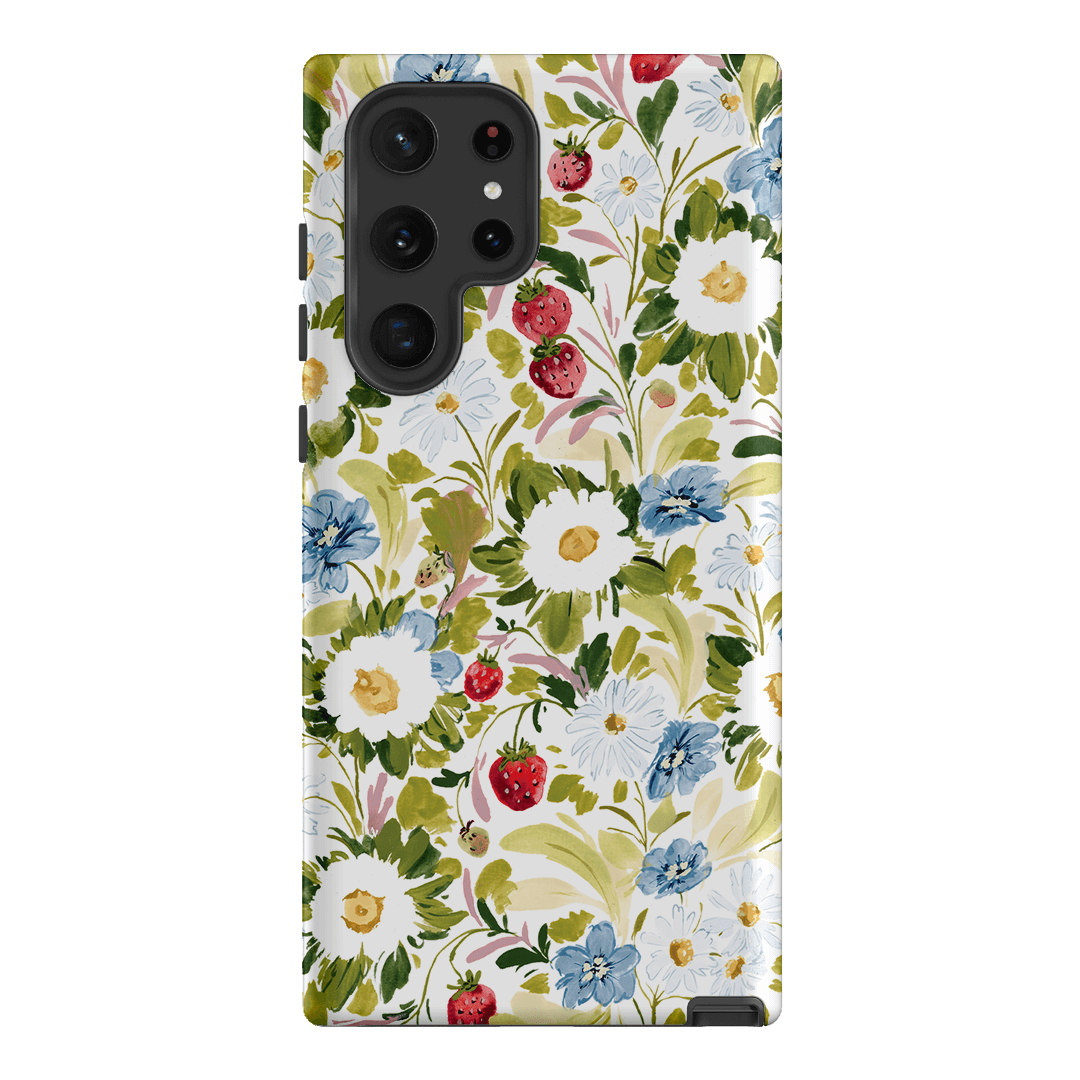 Garden Strawberries Printed Phone Cases Samsung Galaxy S22 Ultra / Armoured by Ellie Mae - The Dairy