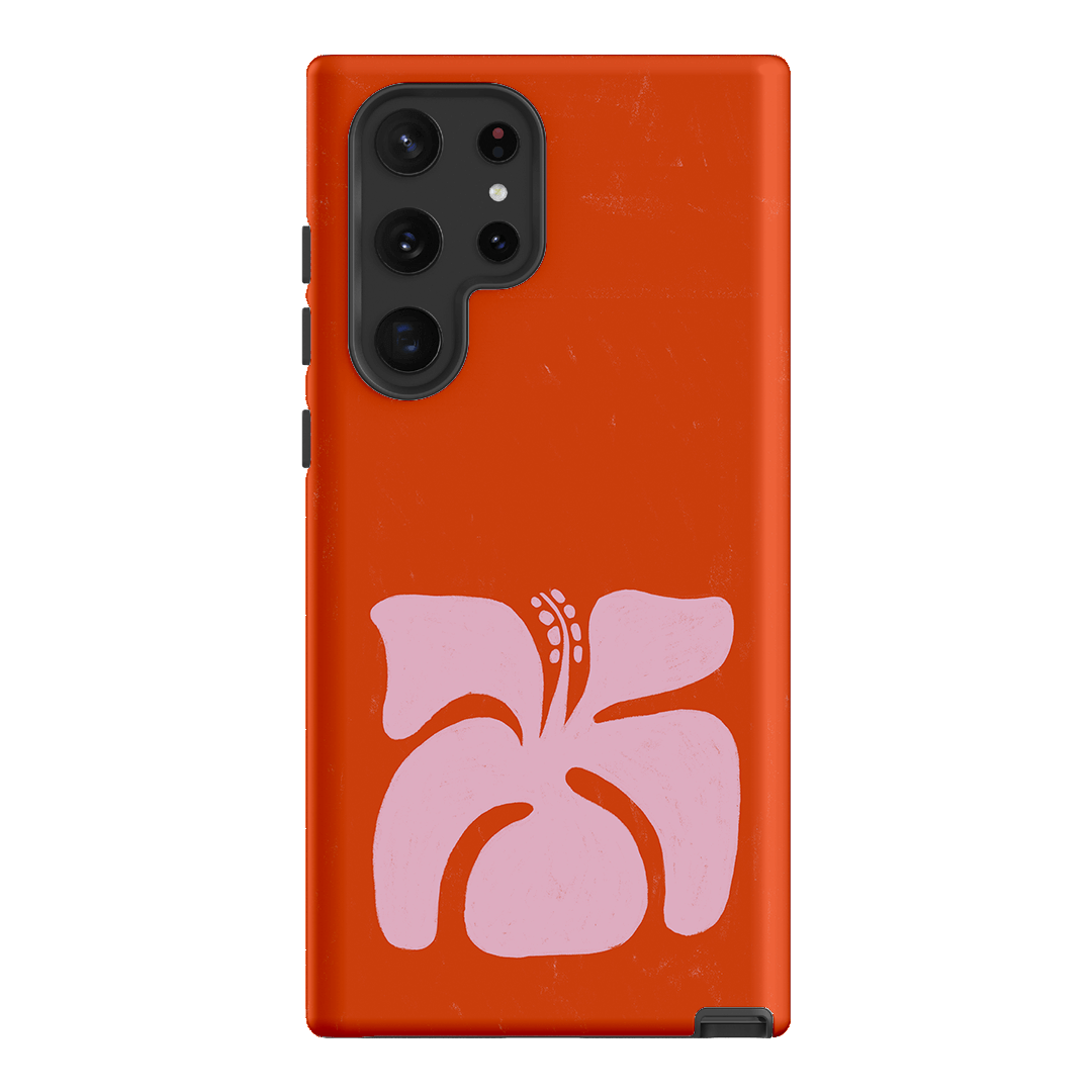 Hibiscus Crush Printed Phone Cases Samsung Galaxy S22 Ultra / Armoured by Marie Faurrite - The Dairy