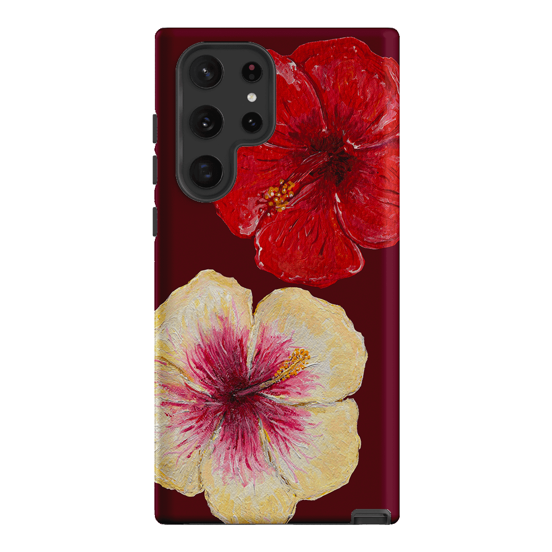 Hibiscus Flower Printed Phone Cases Samsung Galaxy S22 Ultra / Armoured by BG. Studio - The Dairy