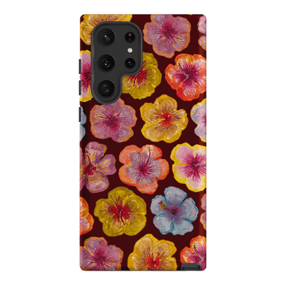 Hibiscus Holiday Rouge Printed Phone Cases Samsung Galaxy S22 Ultra / Armoured by BG. Studio - The Dairy