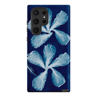 Hibiscus Cyanotype Printed Phone Cases Samsung Galaxy S22 Ultra / Armoured by Sally Hungerford - The Dairy