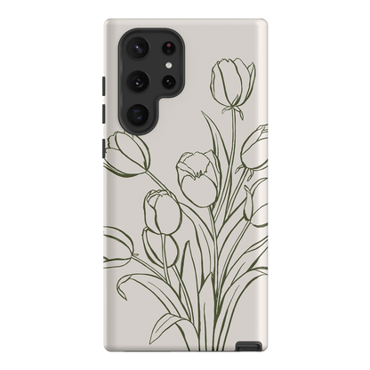 Inked Tulips Printed Phone Cases Samsung Galaxy S22 Ultra / Armoured by Typoflora - The Dairy