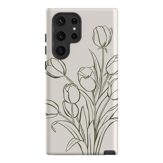 Inked Tulips Printed Phone Cases Samsung Galaxy S22 Ultra / Armoured by Typoflora - The Dairy
