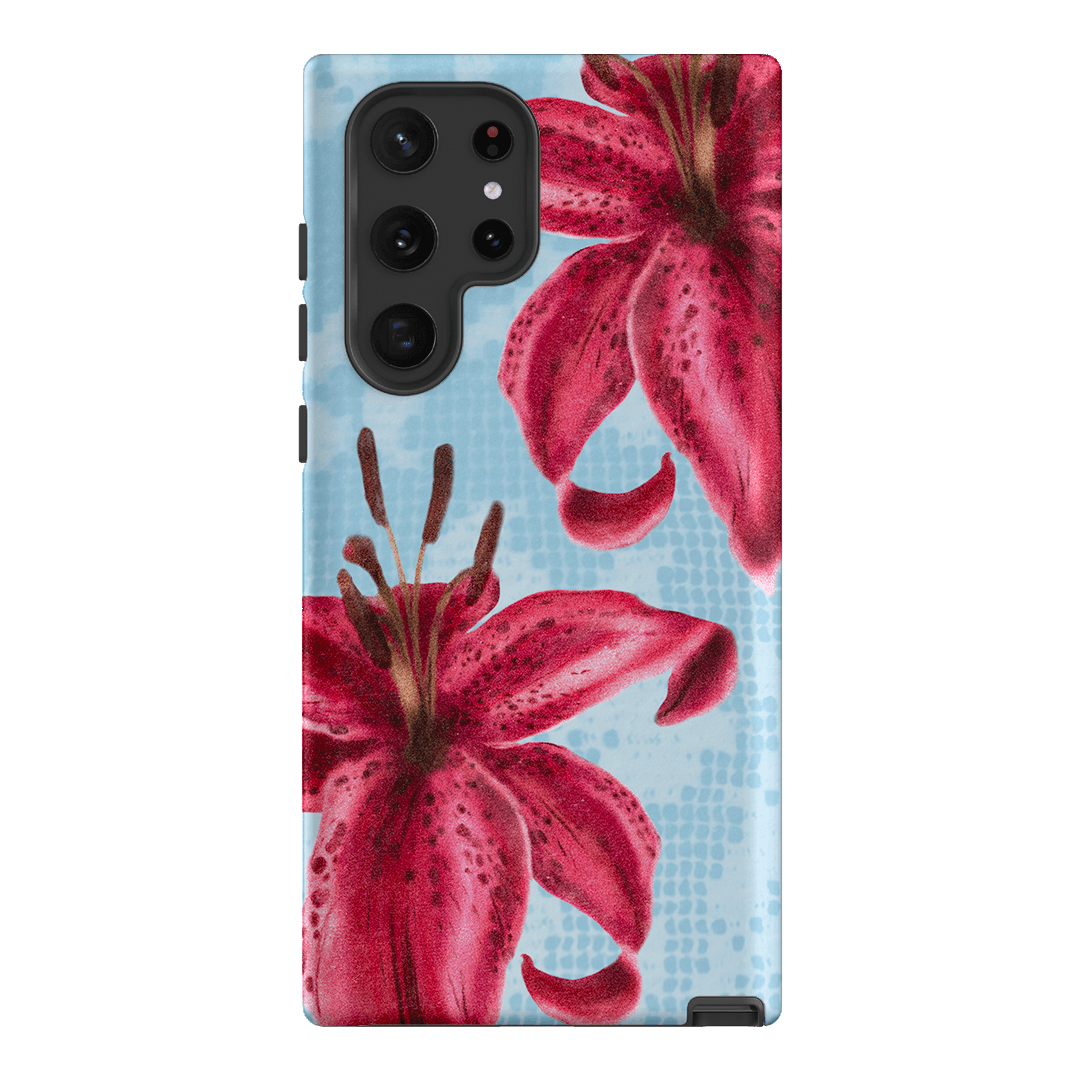 Lillies Printed Phone Cases Samsung Galaxy S22 Ultra / Armoured by Sally Hungerford - The Dairy