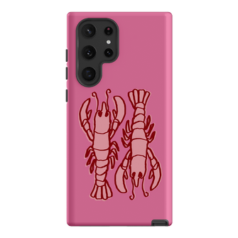 Lobster Love Pink Printed Phone Cases Samsung Galaxy S22 Ultra / Armoured by The Dairy - The Dairy