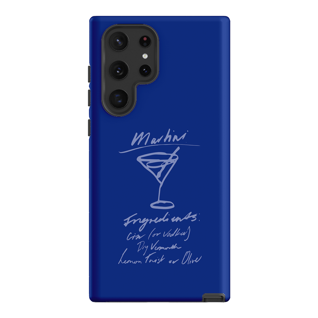 Martini Mood Blue Printed Phone Cases Samsung Galaxy S22 Ultra / Armoured by The Dairy - The Dairy