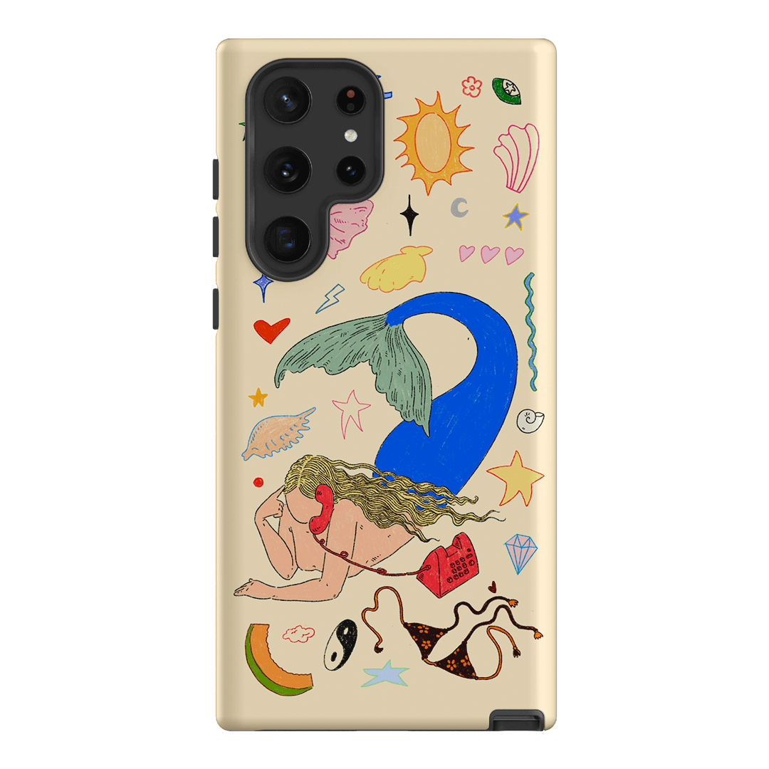 Mermaid Salad Cream Printed Phone Cases Samsung Galaxy S22 Ultra / Armoured by Easty Beasty - The Dairy