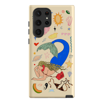 Mermaid Salad Cream Printed Phone Cases Samsung Galaxy S22 Ultra / Armoured by Easty Beasty - The Dairy