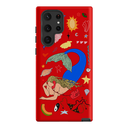 Mermaid Salad Scarlet Printed Phone Cases Samsung Galaxy S22 Ultra / Armoured by Easty Beasty - The Dairy