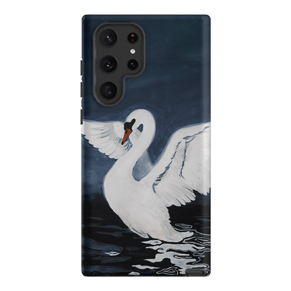 Midnight Swan Printed Phone Cases Samsung Galaxy S22 Ultra / Armoured by Lisa Hu - The Dairy