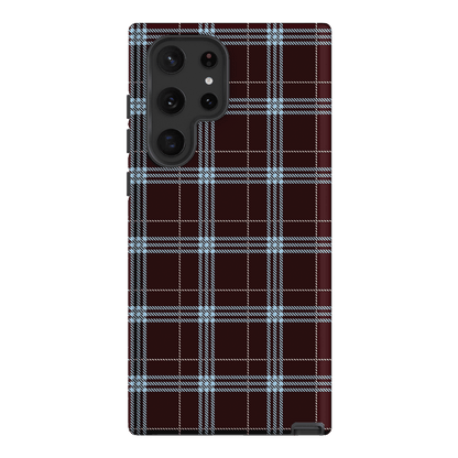 Mocha Plaid Printed Phone Cases Samsung Galaxy S22 Ultra / Armoured by The Dairy - The Dairy