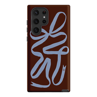 Mocha Ribbon Printed Phone Cases Samsung Galaxy S22 Ultra / Armoured by Jasmine Dowling - The Dairy