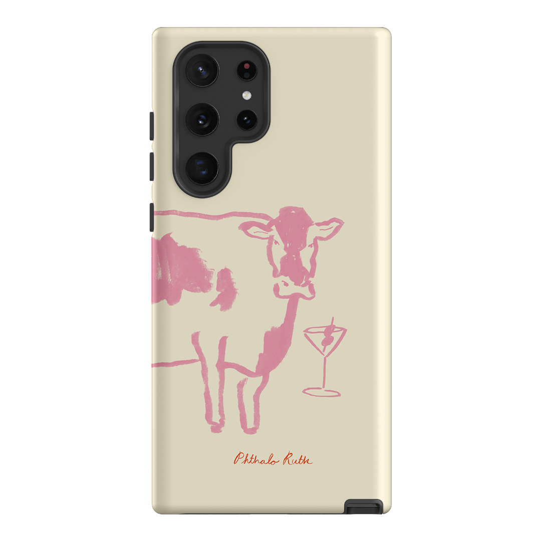 Mootini Pink Printed Phone Cases Samsung Galaxy S22 Ultra / Armoured by Phthalo Ruth - The Dairy