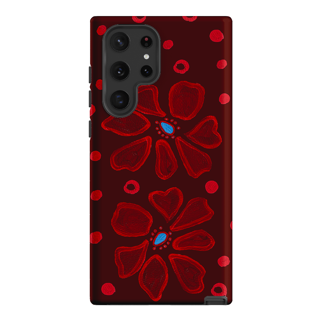 Painted Petal Rouge Printed Phone Cases Samsung Galaxy S22 Ultra / Armoured by BG. Studio - The Dairy