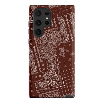 Paisley Cinnamon Printed Phone Cases Samsung Galaxy S22 Ultra / Armoured by The Dairy - The Dairy