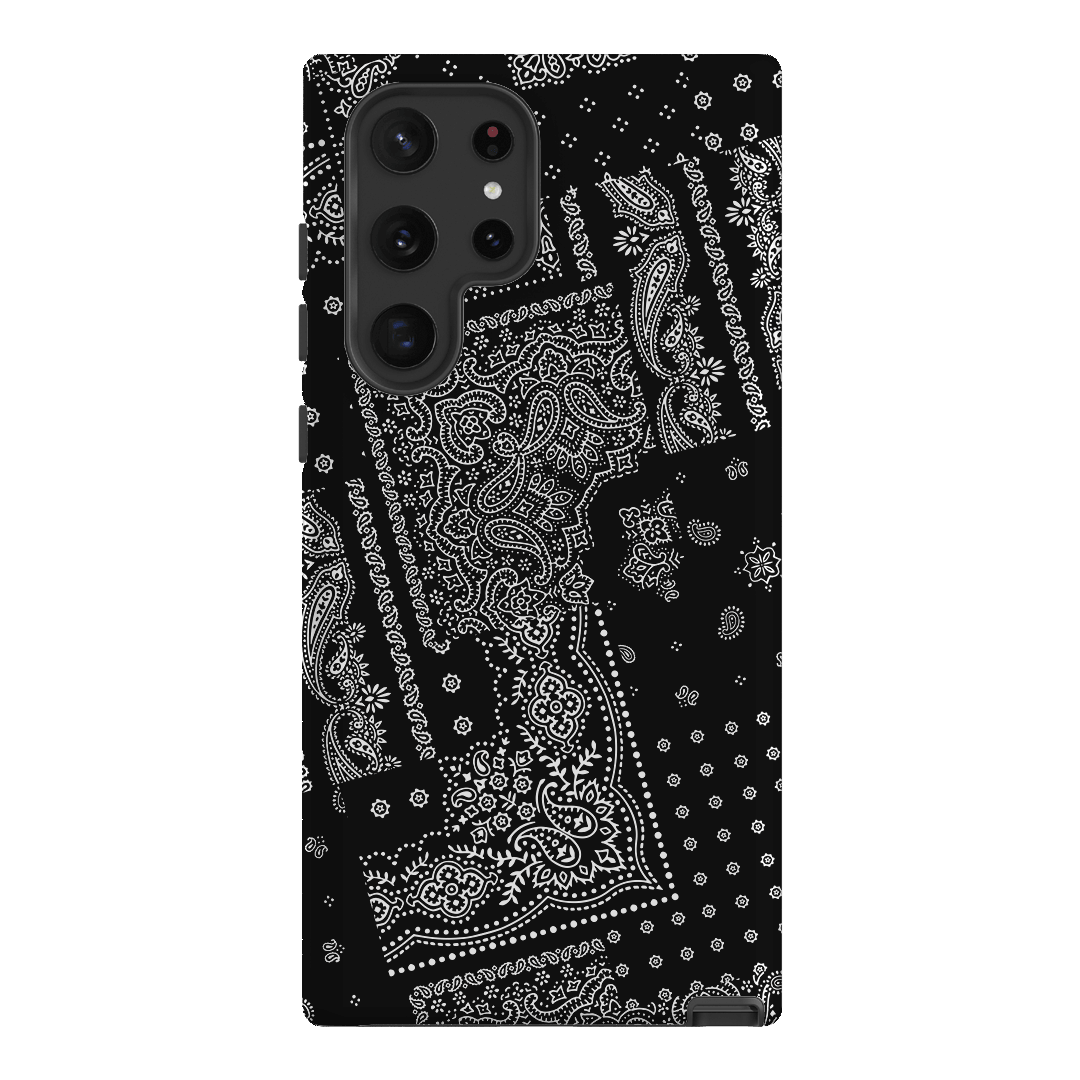 Paisley Noir Printed Phone Cases Samsung Galaxy S22 Ultra / Armoured by The Dairy - The Dairy