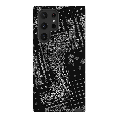 Paisley Noir Printed Phone Cases Samsung Galaxy S22 Ultra / Armoured by The Dairy - The Dairy