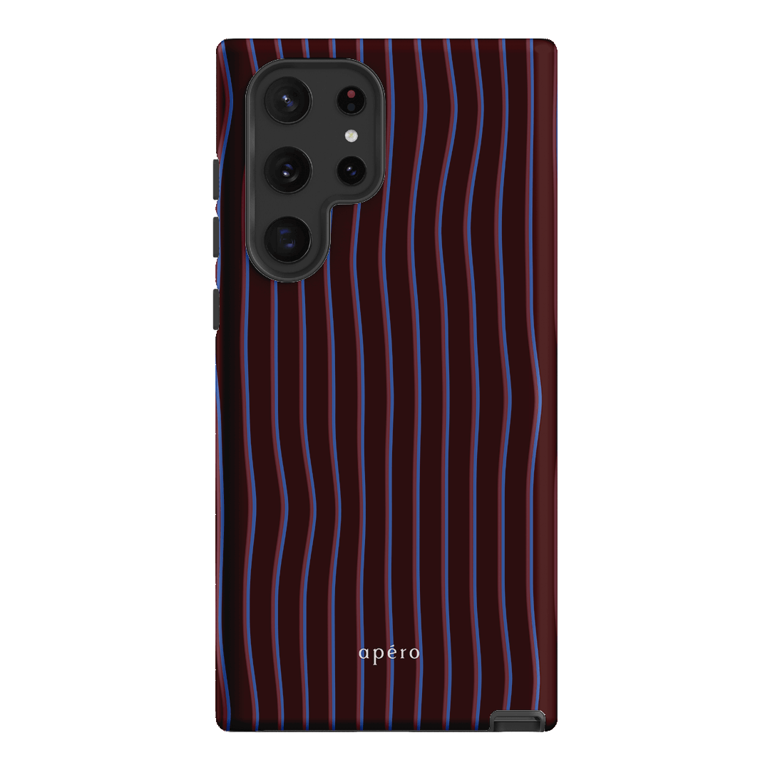 Panama Burgundy Printed Phone Cases Samsung Galaxy S22 Ultra / Armoured by Apero - The Dairy