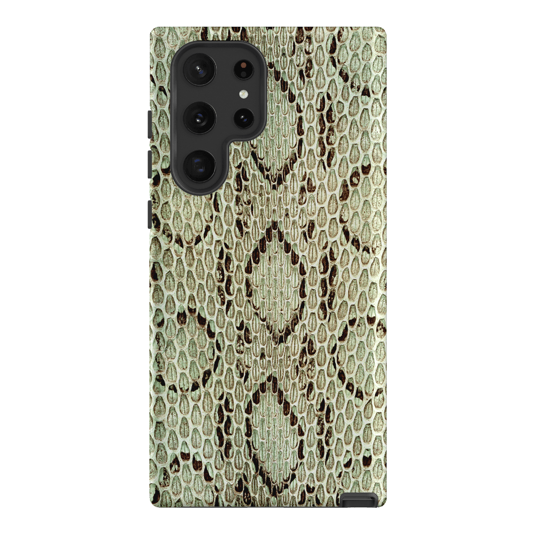 Pistachio Python Printed Phone Cases Samsung Galaxy S22 Ultra / Armoured by The Dairy - The Dairy
