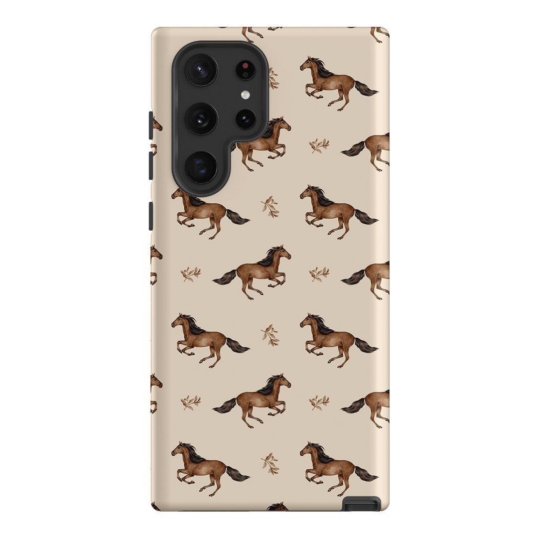 Running Horse Printed Phone Cases Samsung Galaxy S22 Ultra / Armoured by Kasiags Art - The Dairy